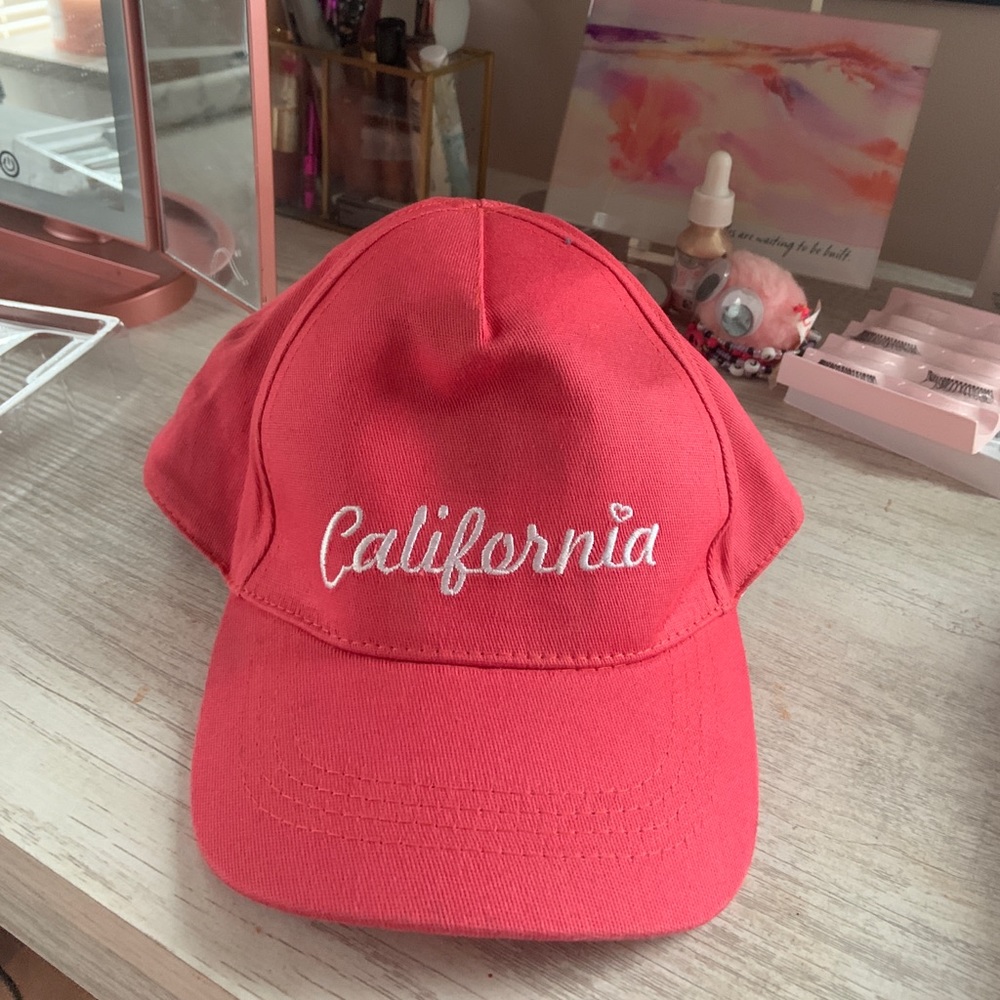 pink “california” hat